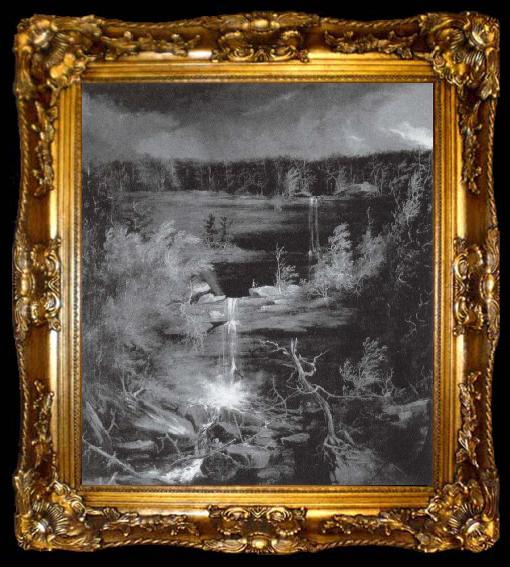 framed  Thomas Cole Die Wasserfalle von Kaaterskill, ta009-2